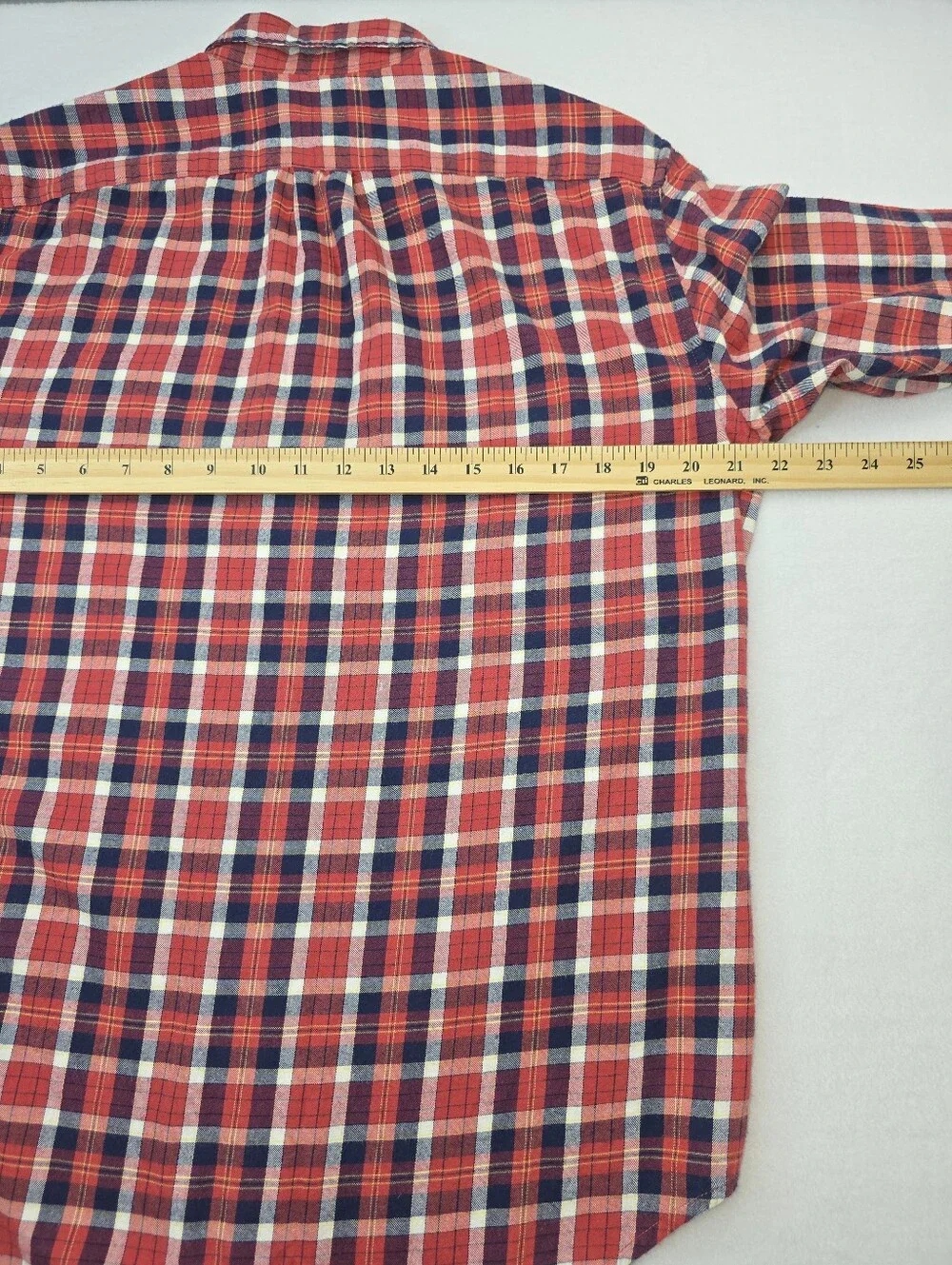 J.Crew Men's Re-Imagined Red Plaid Button Down Shirt Size Medium A-3740